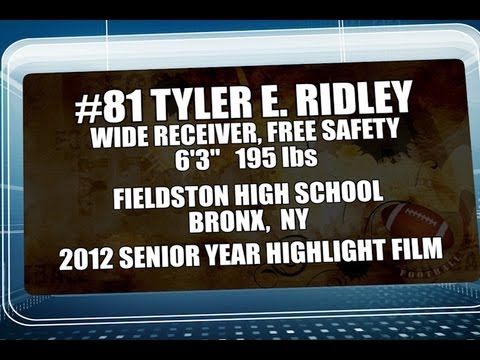 2012 Tyler Ridley Senior Year Football Highlight Film Recruiting Tape