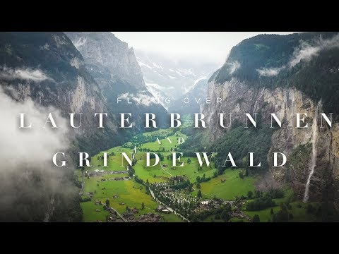 Flying over Lauterbrunnen and Grindewald (4K AERIAL FILM)
