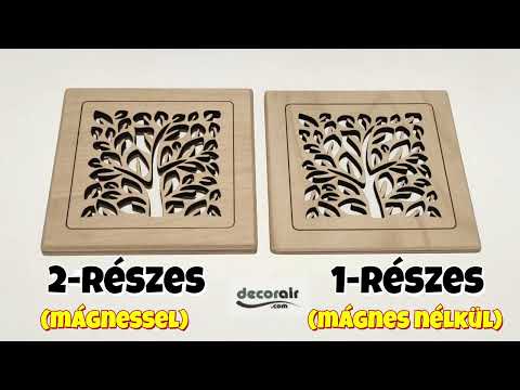 A szellőzőrácsok típusai közötti különbségek – 1 részes vs 2 részes