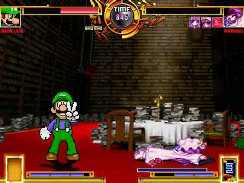 SS Mama Luigi MUGEN Ep 7 - Patchouli Knowledge(different versions)