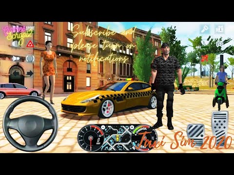 Rich Taxi Driver Super Fast Ferrari 😳👀 Taxi Sim 2020🚖🦸