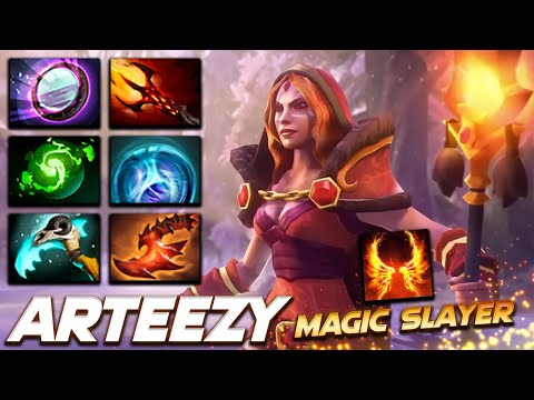 Arteezy Lina Magic Slayer - Dota 2 Pro Gameplay [Watch & Learn]