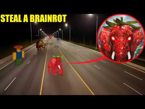 I caught Steal a Brainrot in Real life! (We Stole Strawberry Elephant)