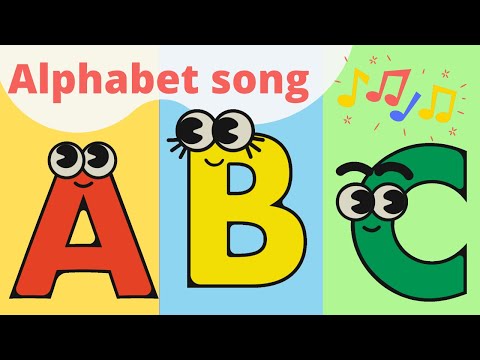 Aprenda o alfabeto em Inglês cantando/ ABCD song lyrics in english/ ABC 노래 배우기 - 아이들을 위한