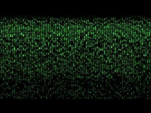 4K Video - Matrix Raining Code Effect Motion Graphics Background