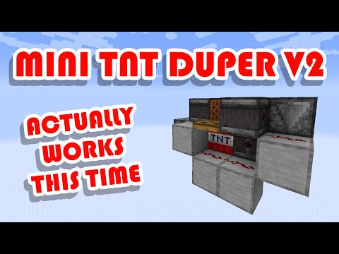 Mini TNT Duper V2 With NO SLIME OR CORAL! | Minecraft 1.13 - 1.17+