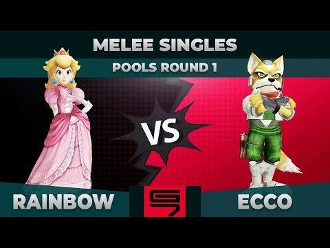 Rainbow vs ECCO - Melee Singles: Pools R1 Winners Quarterfinal - Genesis 7 | Peach vs Fox