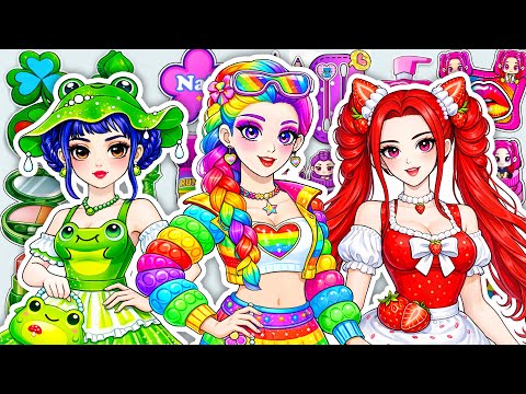 🎀Paper DIY🎀 KPOP DEMON HUNTERS: Rumi, Mira & Zoey Change into NEW FASHION Styles Blind Bag Unboxing