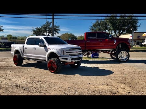 2019 FORD F250 ON 30x16 24 INCH AIR LIFTED POWDER COATED