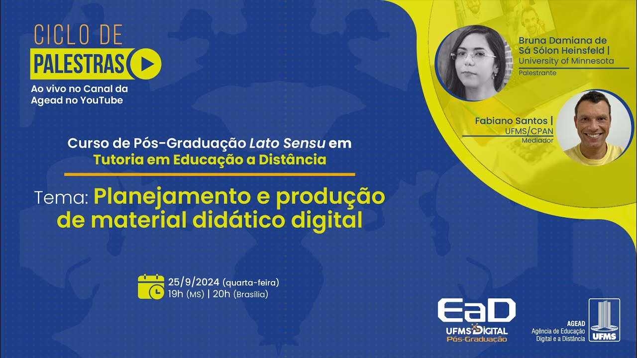 [Palestra] Planejamento e Produção de Material Didático Digital