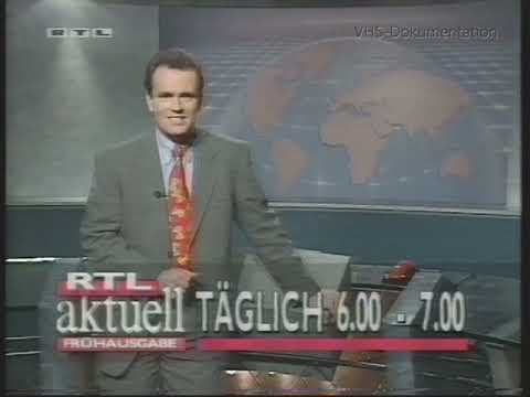 RTL Aktuell April 1993 mit Sylvia Acksteiner + Werbung