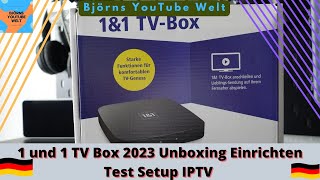 1und 1 TV Box 2023 Unboxing Einrichten Test Setup IPTV 1&1 TV-Box Android TV Receiver Setup UHD