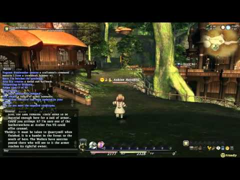 Let's Play Final Fantasy XIV [455] The First Leather Working Quest : The Silent Partners