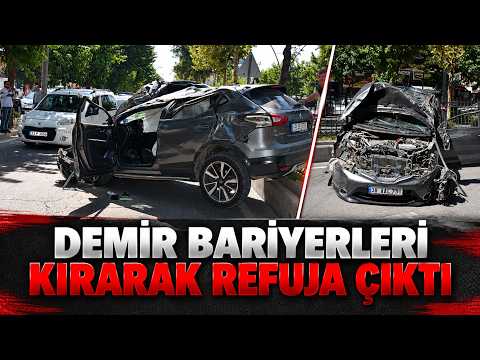 DEMİR BARİYERLERİ KIRARAK REFUJA ÇIKTI