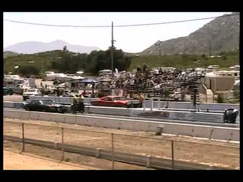 General Lee dodge Charger vs Bandit Trans am Barona Drag Strip 6-3-2012