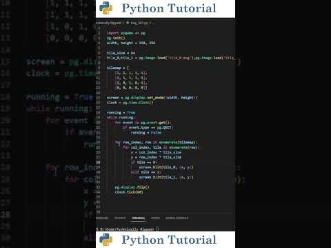 Pygame Tilemap Tutorial | Python Tutorial