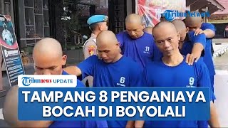 Tampang 8 Tersangka Penganiaya Bocah di Boyolali, Oknum Sipir Rutan hingga Pak RT Berbaju Tahanan