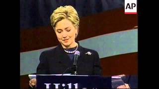 USA: NEW YORK: HILARY CLINTON ANNOUNCES SENATE BID