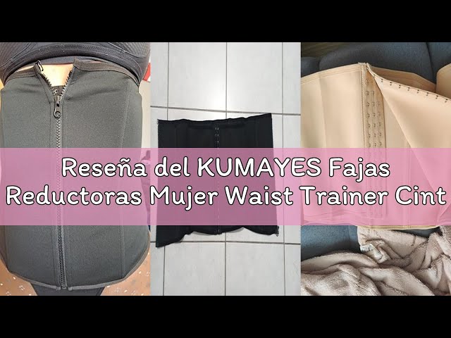 Vídeo relacionado con KUMAYES Fajas Reductoras Mujer Waist Trainer Cintura Faja Postparto Corset Cinturón Abdomen Faja Colombiana Corsé Moldeadora