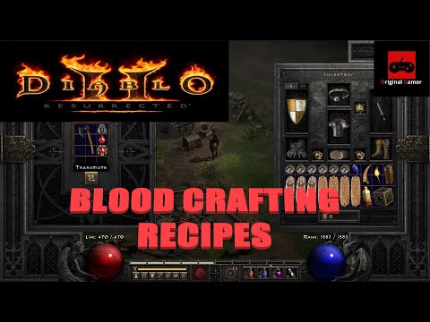 Diablo 2 Resurrected - Blood Crafting Recipes