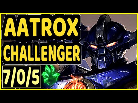 SCARFACE (AATROX) - 7/0/5 KDA CHALLENGER GAMEPLAY - EUW