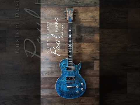 Custom LP Style Baroque Scroll Engraved LP 2026 - Turquoise and purple stain image 16