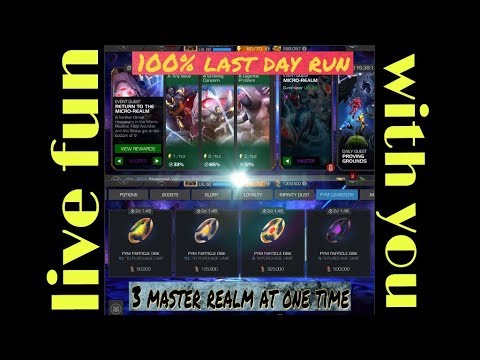 100% Return to the Micro-Realm | 3 PYM disk | marvel contest of champions