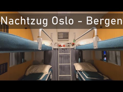 Nachtzug Oslo Bergen - durch Norwegen im Liegeabteil der Norwegischen Bahn