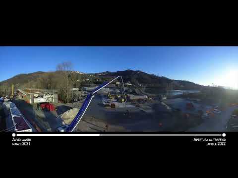 Nuovo ponte di Albiano Magra: time-lapse dei lavori