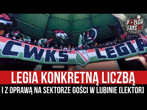 Legia konkretną liczbą i z oprawą na sektorze gości w Lubinie [LEKTOR] (04.02.2023 r.)