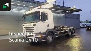 Scania G410 6X2 20tons Meiller containersystem Lift+steering Axle Retar camión con gancho | Imagen 2 - Autoline