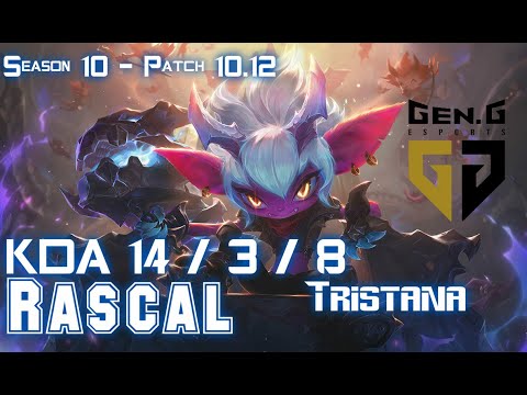 Gen Rascal TRISTANA vs LUCIAN Top - Patch 10.12 KR Ranked