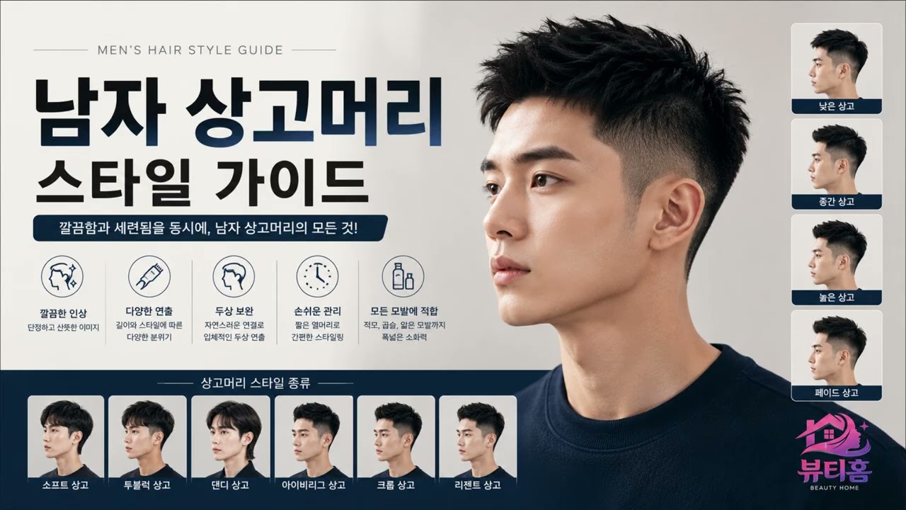남자 상고머리 스타일 가이드