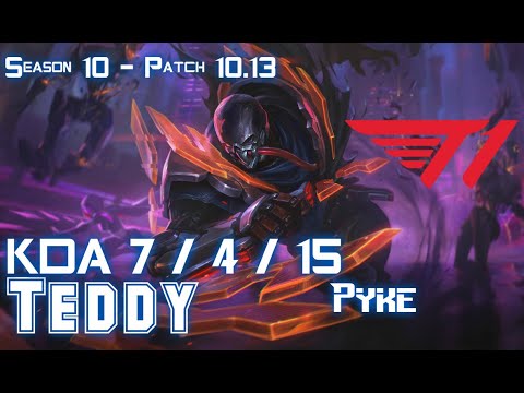 T1 Teddy PYKE vs BARD Support - Patch 10.13 KR Ranked