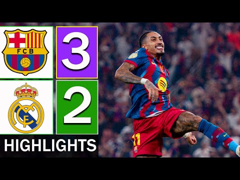 Barcelona vs Real Madrid 3-2 Resumen Y Goles | Final Supercopa de España 2026 HD