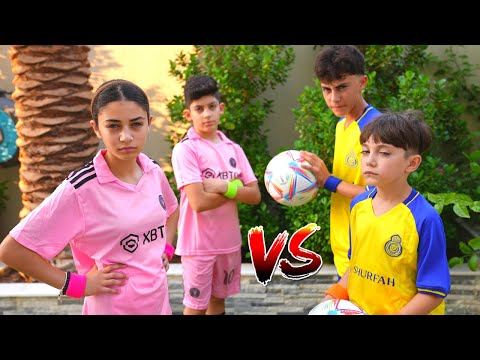 Heidi and Zidane play football with Jason Vlog