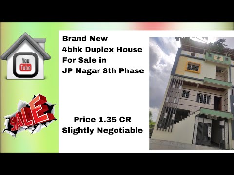 Brand New 4bhk Duplex House For Sale in JP Nagar 8th Phase  #bangalore