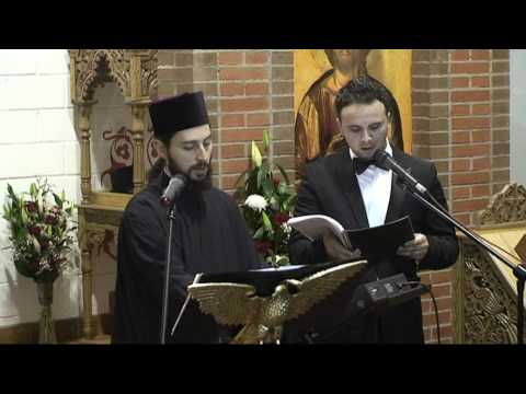 Arhim. Nikódimos Kabarnós şi ieropsalt George Bucurică – Duminica Ortodoxiei 2014 – Coslada (Madrid)