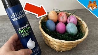 Coloring Eggs with Shaving Foam:💥The (sadly) Secret Trick🤯