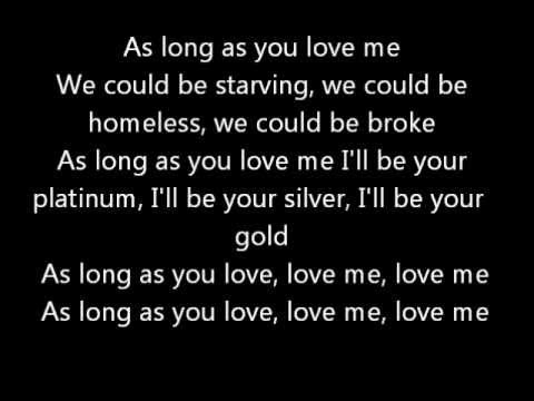 As Long As You Love Me - Justin Bieber ft. Big Sean - Official Lyrics