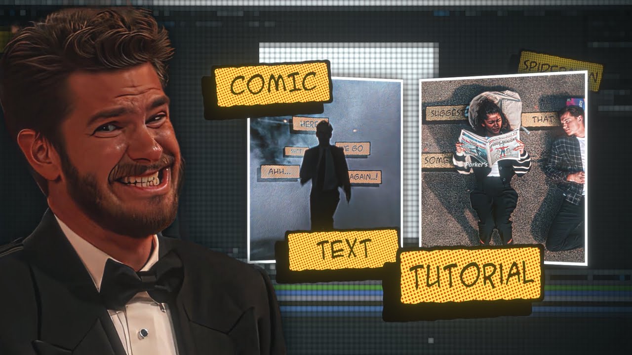 Comic Book Text Tutorial in After Effects | Fictic Editz 