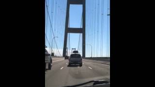 Mt. Rainier view from Tacoma Narrows Bridge