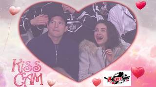 Kiss Cam - Mila Kunis & Ashton Kutcher (26/02/2018)