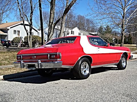 Starsky and Hutch 1974 Ford Gran Torino Tribute to Iconic TV Show Car - 1970s Pop Culture Icon