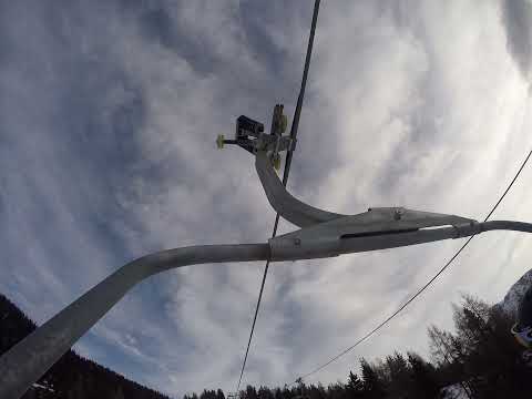 Risalita integrale seggiovia Agamatic "Costa" San Vigilio di Marebbe (Bz); 3/1/2022 (Chairlift)