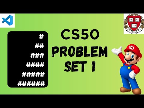 CS50x Week-1 Problem Set | Mario Walkthrough | CS50 Pset 1 Mario (Less Comfortable) Step by Step 
