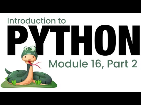 Python Module 16 Part 2
