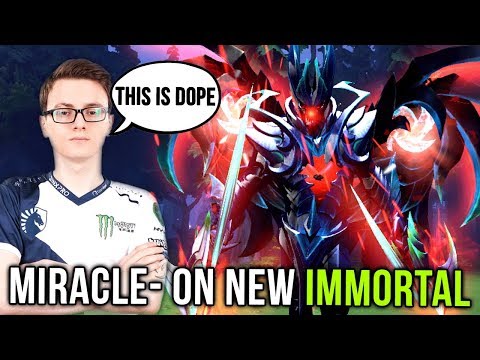 Miracle- on New EPIC Terroblade Immortal - Testing TI8 Battle Pass - Dota 2