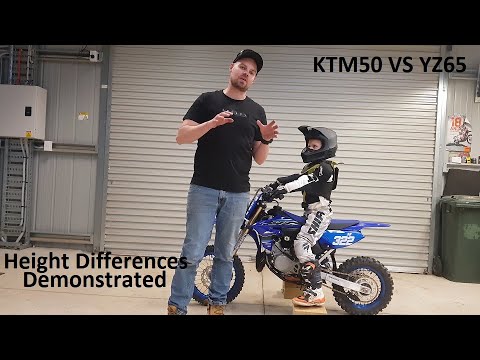 KTM50 Vs YZ65 - The Real World Height Difference. The Transition Of Your Young Rider To A 65