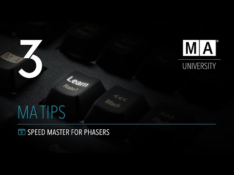 grandMA3 | MA Tips [EN] | Speed Master for Phasers